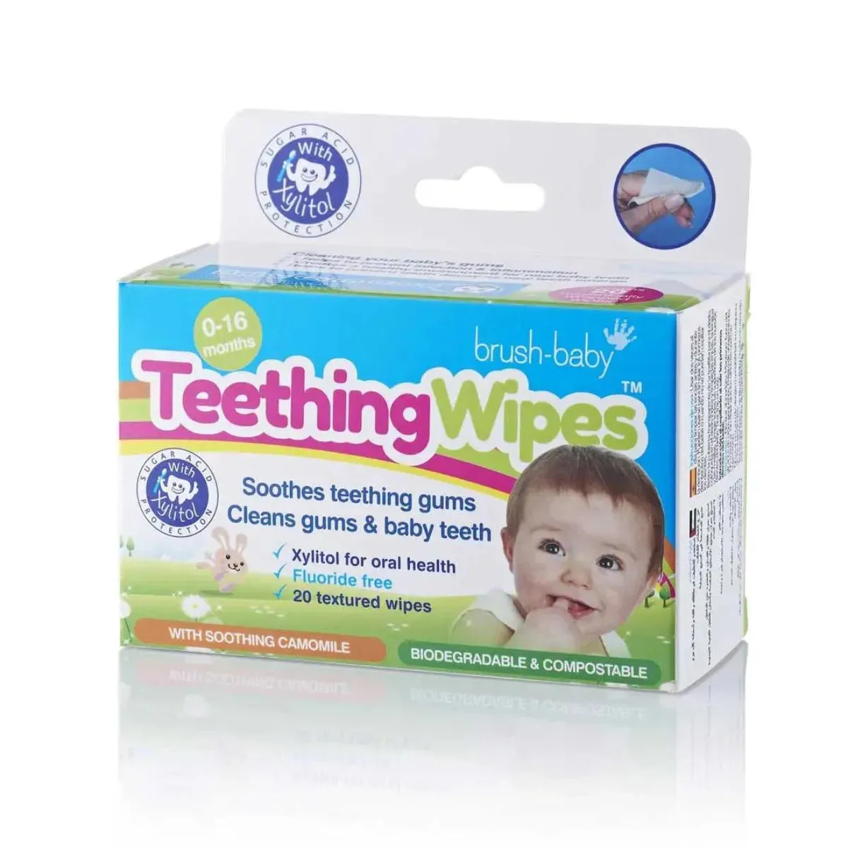 Baby Teething Wipes & FrontEase Baby Teether Set