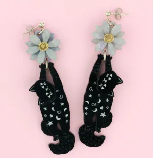 Black Cat Earrings