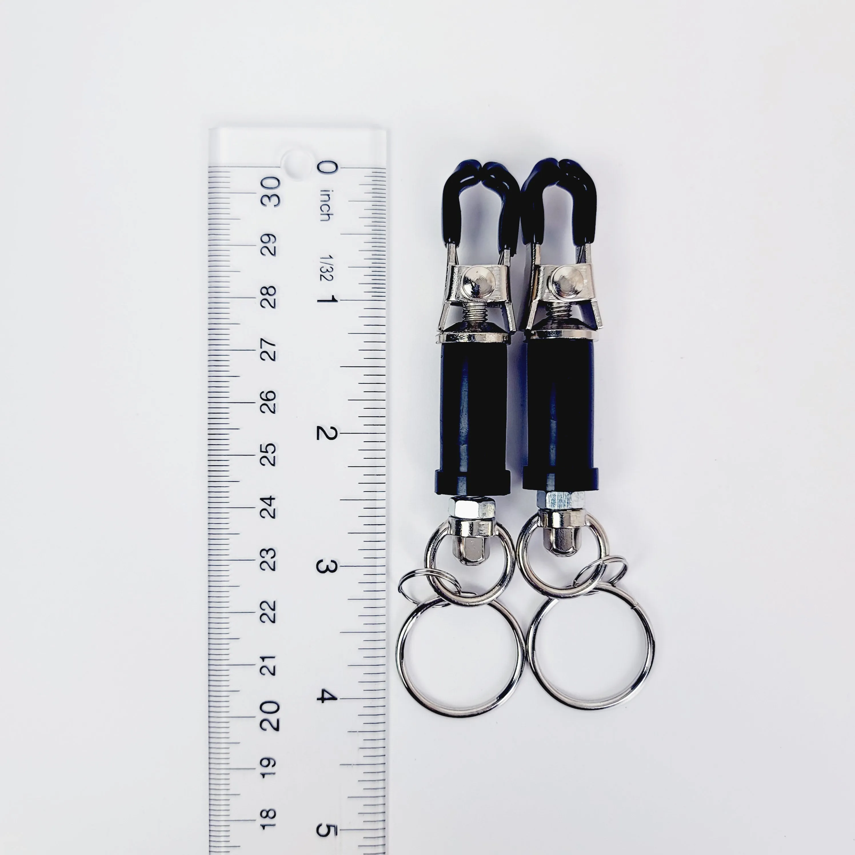 Bondage Ring Barrel Nipple Clamps