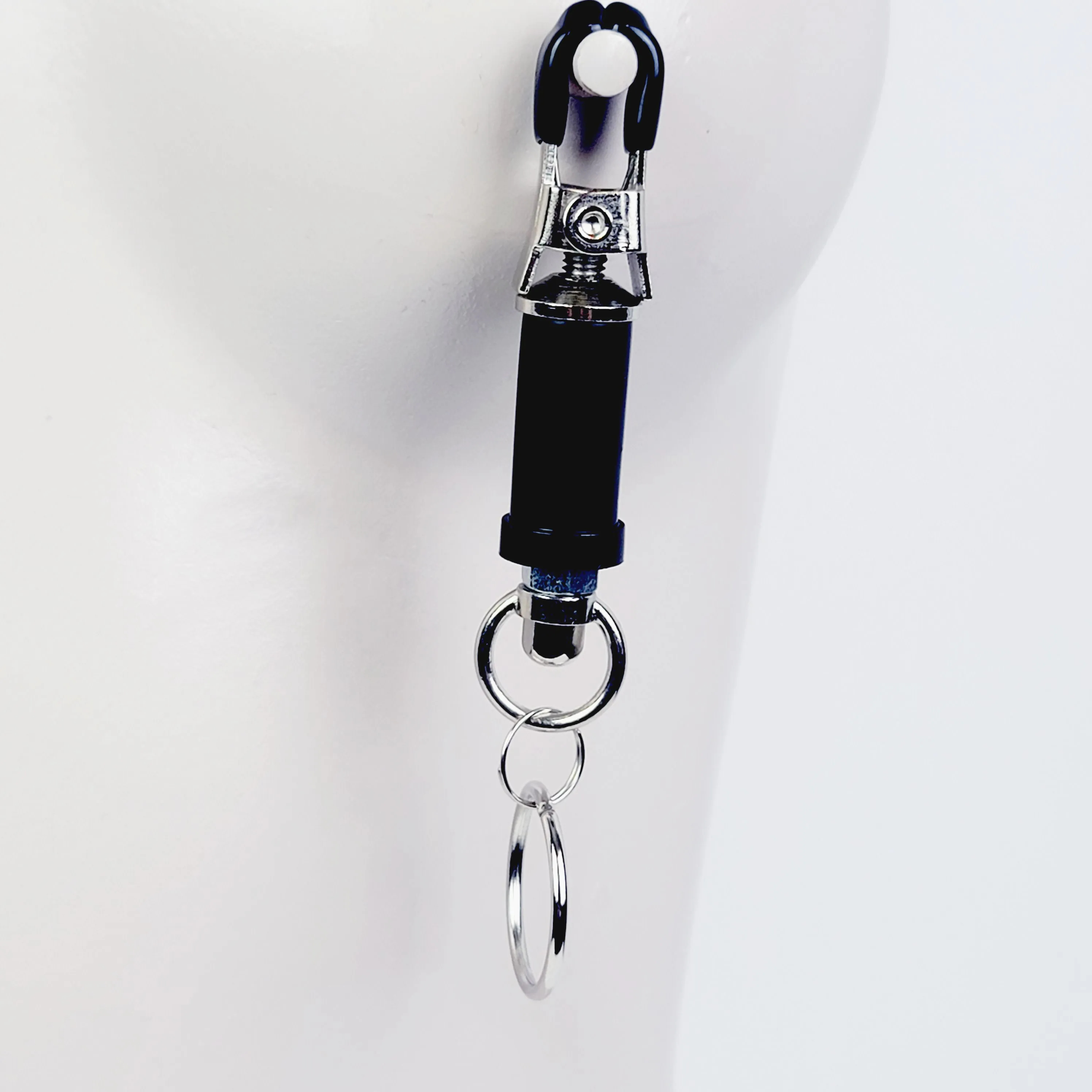 Bondage Ring Barrel Nipple Clamps