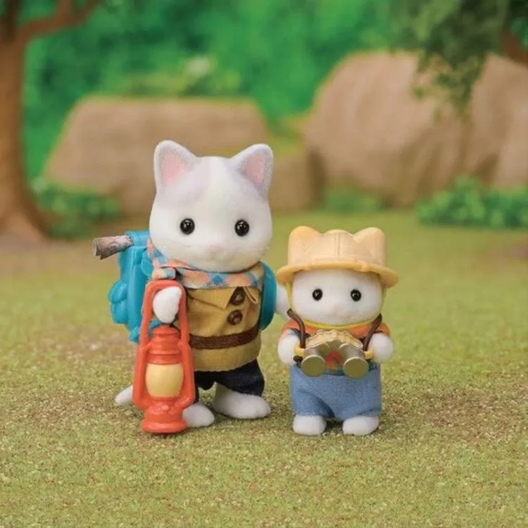 Calico Critters Exciting Exploration Set - Latte Cat Brother & Baby