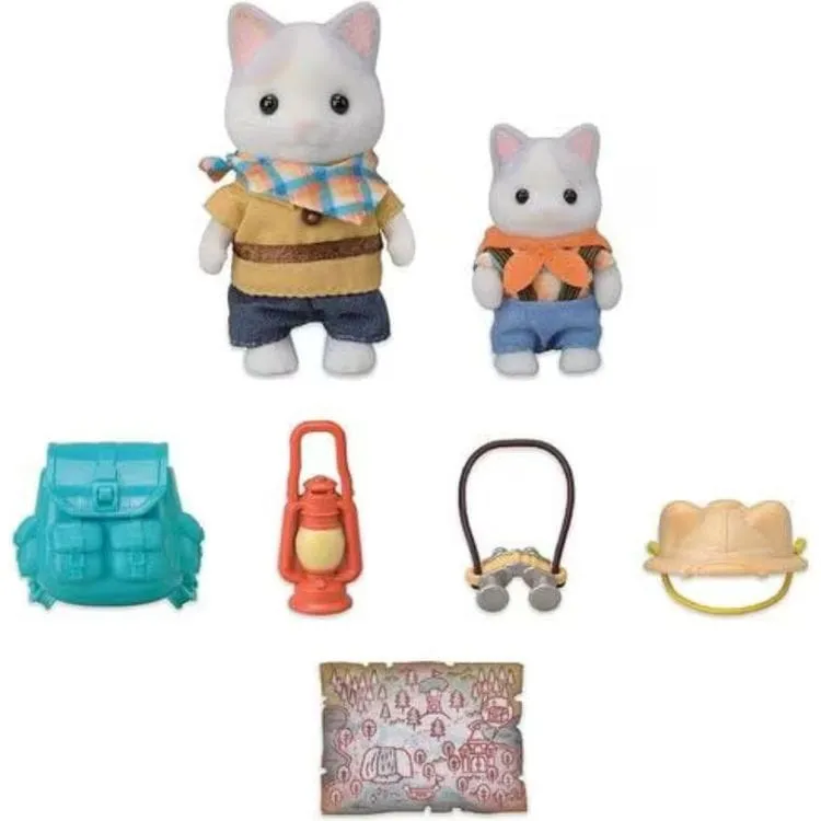 Calico Critters Exciting Exploration Set - Latte Cat Brother & Baby