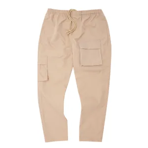 CHAMPAGNE  7 POCKET  TWILL LOUNGE PANTS