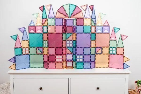 Connetix Tiles - 202 Piece Pastel Mega Pack