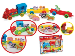 Funtime Farm Animal Train Set
