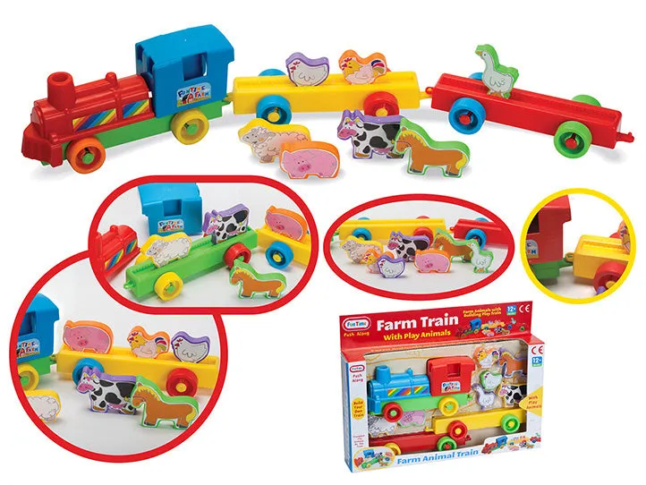 Funtime Farm Animal Train Set