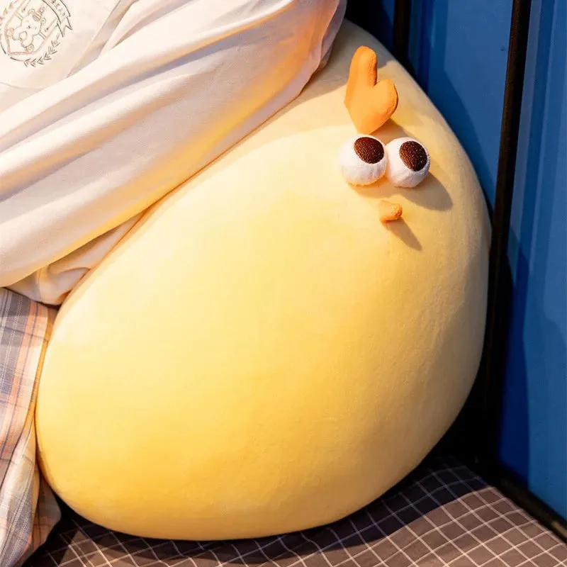 Jaba the Chonky Yellow Kawaii Stuffed Animal Chicken Plushie