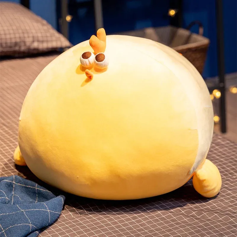 Jaba the Chonky Yellow Kawaii Stuffed Animal Chicken Plushie