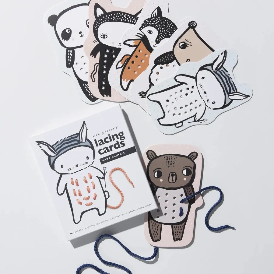 Lacing Cards - Baby Animals
