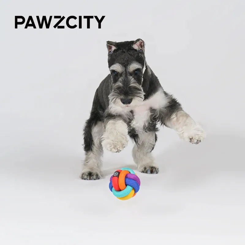 PAWZCITY Interactive Rope Ball Dog Toys