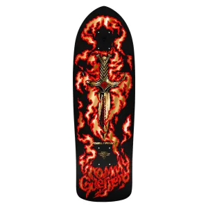 Powell Peralta Bones Brigade Series 16 Tommy Guerrero Flaming Dagger Satin Black Deck 9.75
