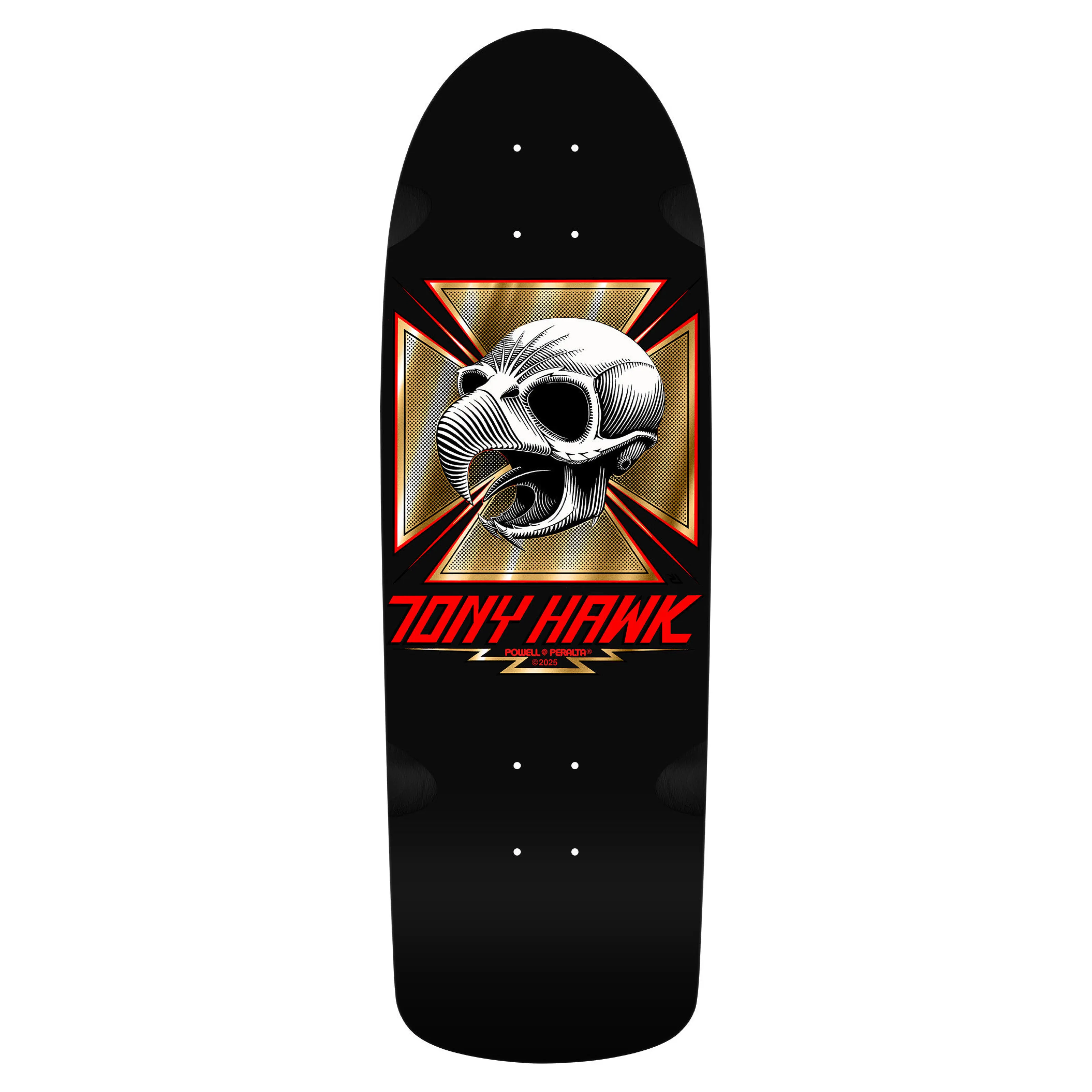 Powell Peralta Bones Brigade Series 16 Tony Hawk Bird Skull Satin Black Deck 10.38