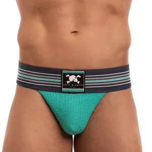 Skull & Bones Locker Room Jockstrap Turquoise
