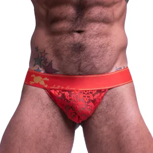 Skull & Bones Paisley Burnout Thong