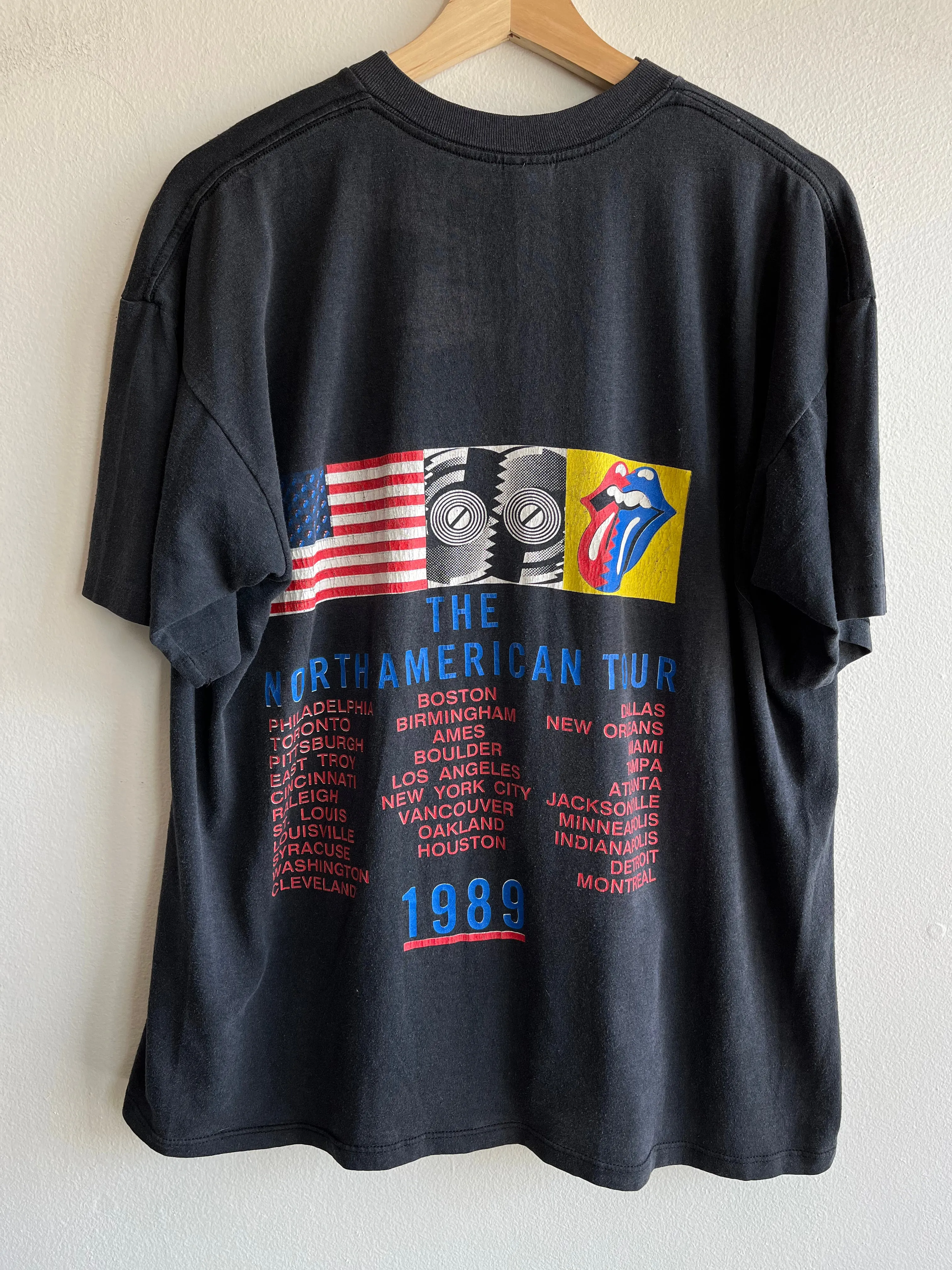 Vintage 1989 Rolling Stones Tour T-Shirt